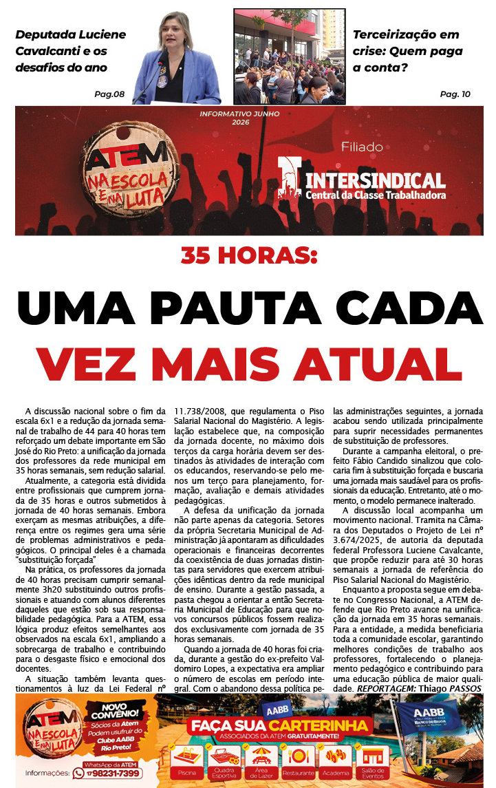 BOLETIM INFORMATIVO - JUNHO/JULHO