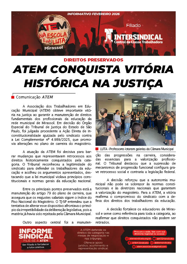 BOLETIM INFORMATIVO  JANEIRO / FEVEREIRO